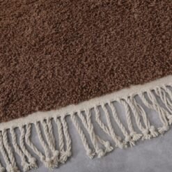 Custom Solid Brown Moroccan Rug - Image 8