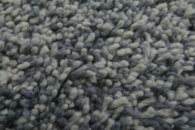Custom Solid Gray Wool Moroccan Rug - Image 9