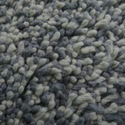 Custom Solid Gray Wool Moroccan Rug - Image 9