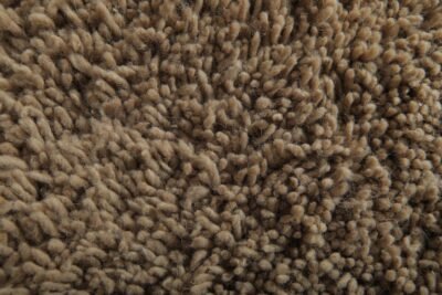 Custom Solid Caramel Brown Moroccan Rug - Image 8
