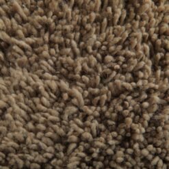 Custom Solid Caramel Brown Moroccan Rug - Image 8