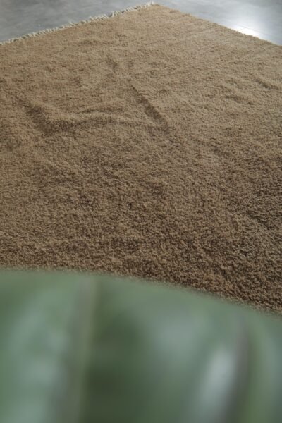 Custom Solid Caramel Brown Moroccan Rug - Image 6