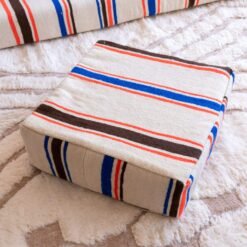 Moroccan Sofa – Striped Couch with Pillows & Zip Covers - Image 6