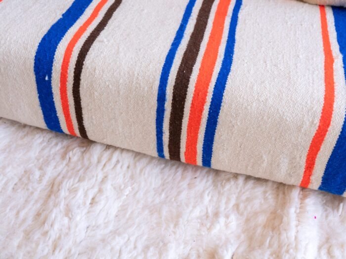 Moroccan Sofa – Striped Couch with Pillows & Zip Covers - Image 9