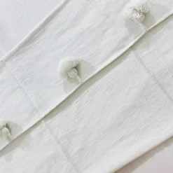 Moroccan White Pompom Blanket - Image 6